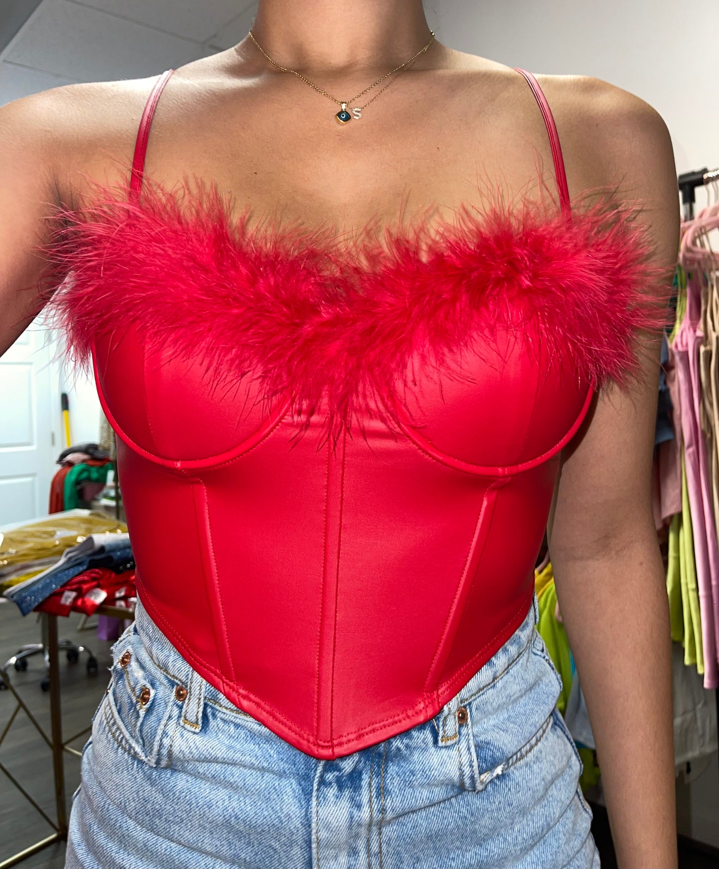 Cassie Feather Top