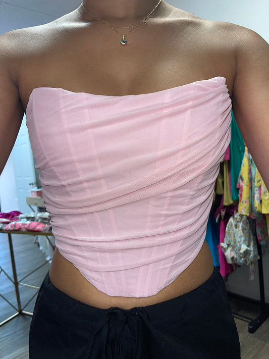 Sofia Corset- Baby Pink