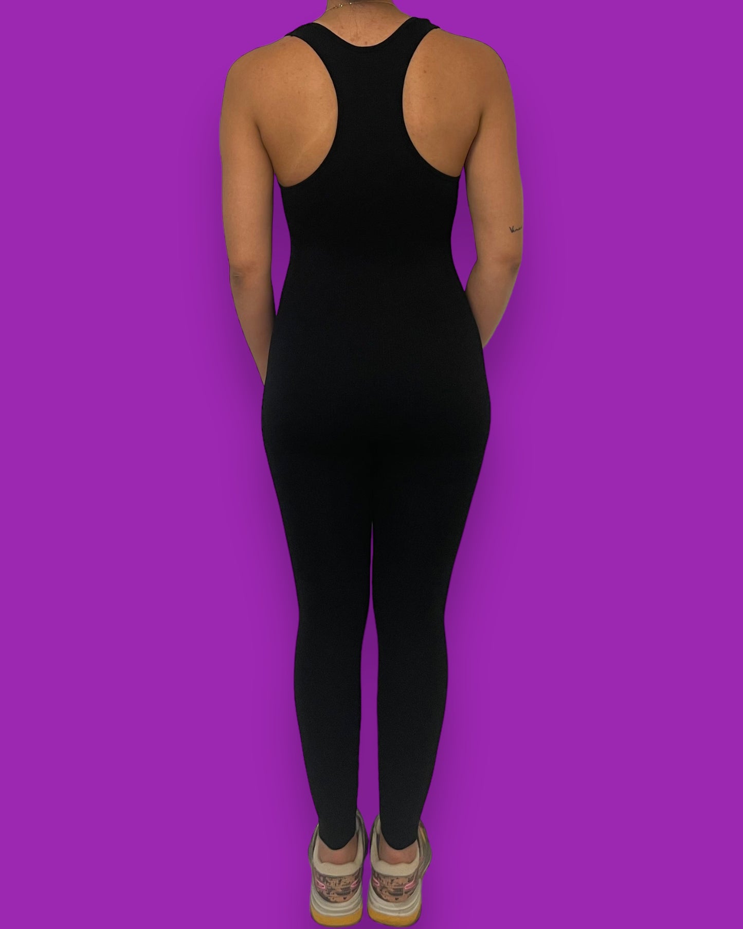 Sporty Gal- Black Jumpsuit