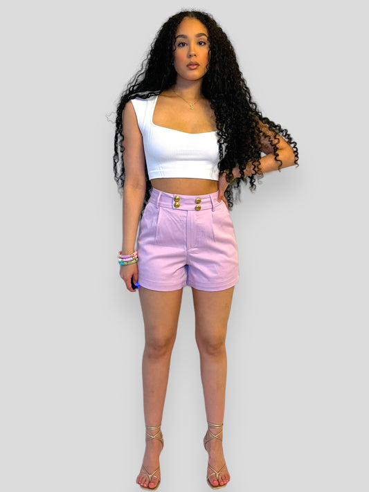 Esther Shorts- Lilac