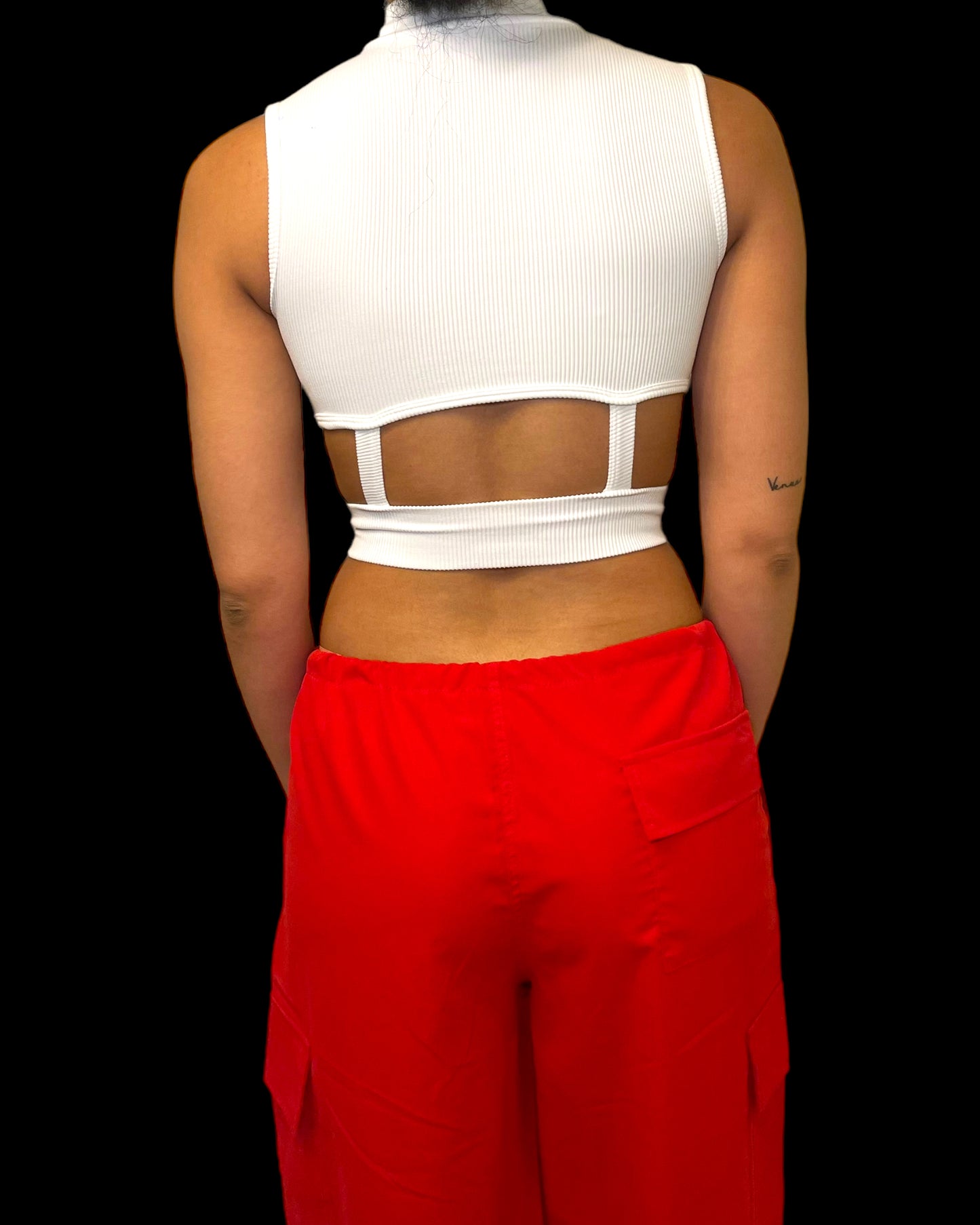 Emmy White Crop Top