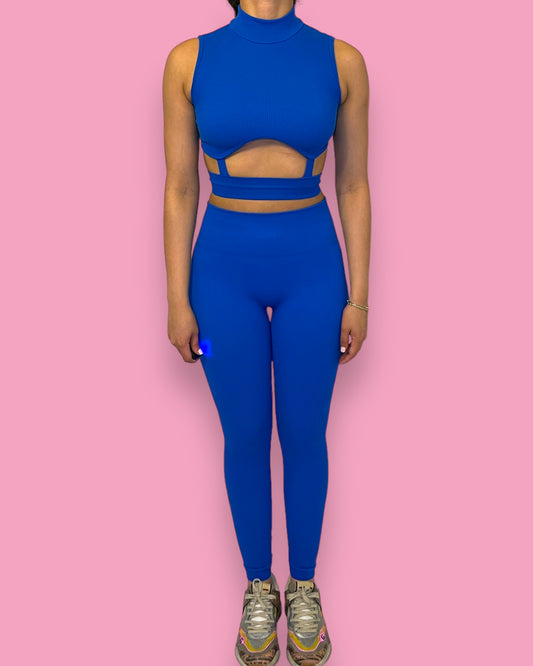 Mars Two Piece Legging Set- Blue